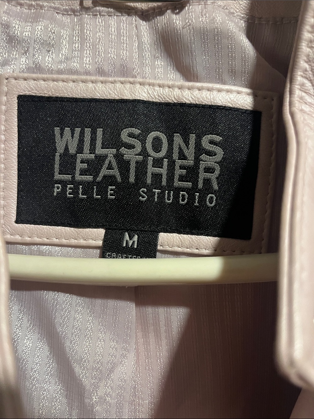 Wilsons Leather Women's Soft Pink Leather Moto Jacket - Picture 2 of 6